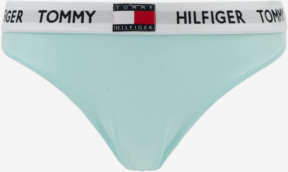 Nohavičky pre ženy Tommy Hilfiger - svetlomodrá
