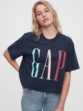 Tmavomodré dámske tričko GAP Logo
