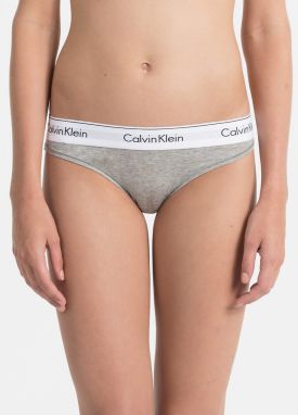 Sivé melírované nohavičky so širokým lemom Calvin Klein Underwear galéria