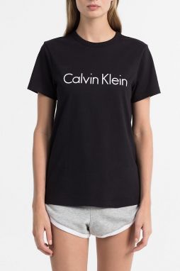 Calvin Klein čierne dámske tričko S/S Crew Neck