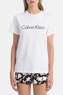 Calvin Klein biele dámske tričko S/S Crew Neck