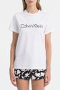 Calvin Klein biele dámske tričko S/S Crew Neck galéria