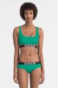 Calvin Klein zelený horný diel plaviek Bralette Bikini Top galéria