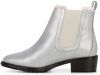 Emu Australia strieborné kožené topánky na podpätku Ellin Metallic Silver galéria