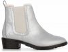 Emu Australia strieborné kožené topánky na podpätku Ellin Metallic Silver galéria