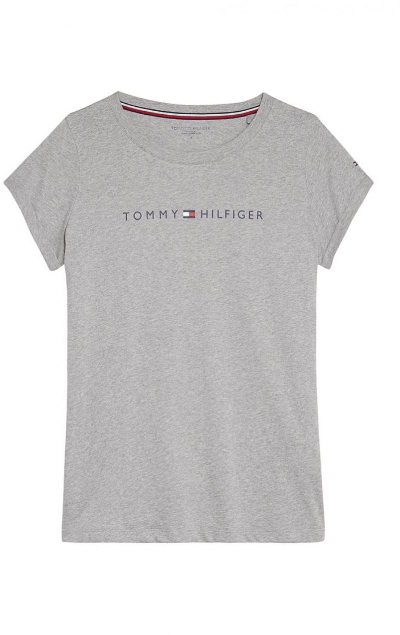 Tommy Hilfiger sivé tričko RN Tee SS Logo