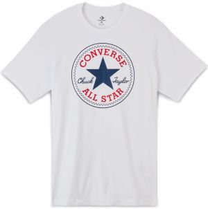 Converse biele pánske tričko chuck Patch s logom