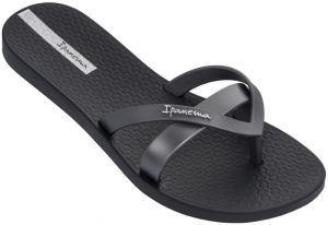 Ipanema čierno-strieborné žabky Kirei Fem Black/Silver