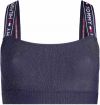 Tommy Hilfiger tmavomodrá metalická podprsenka Bralette galéria