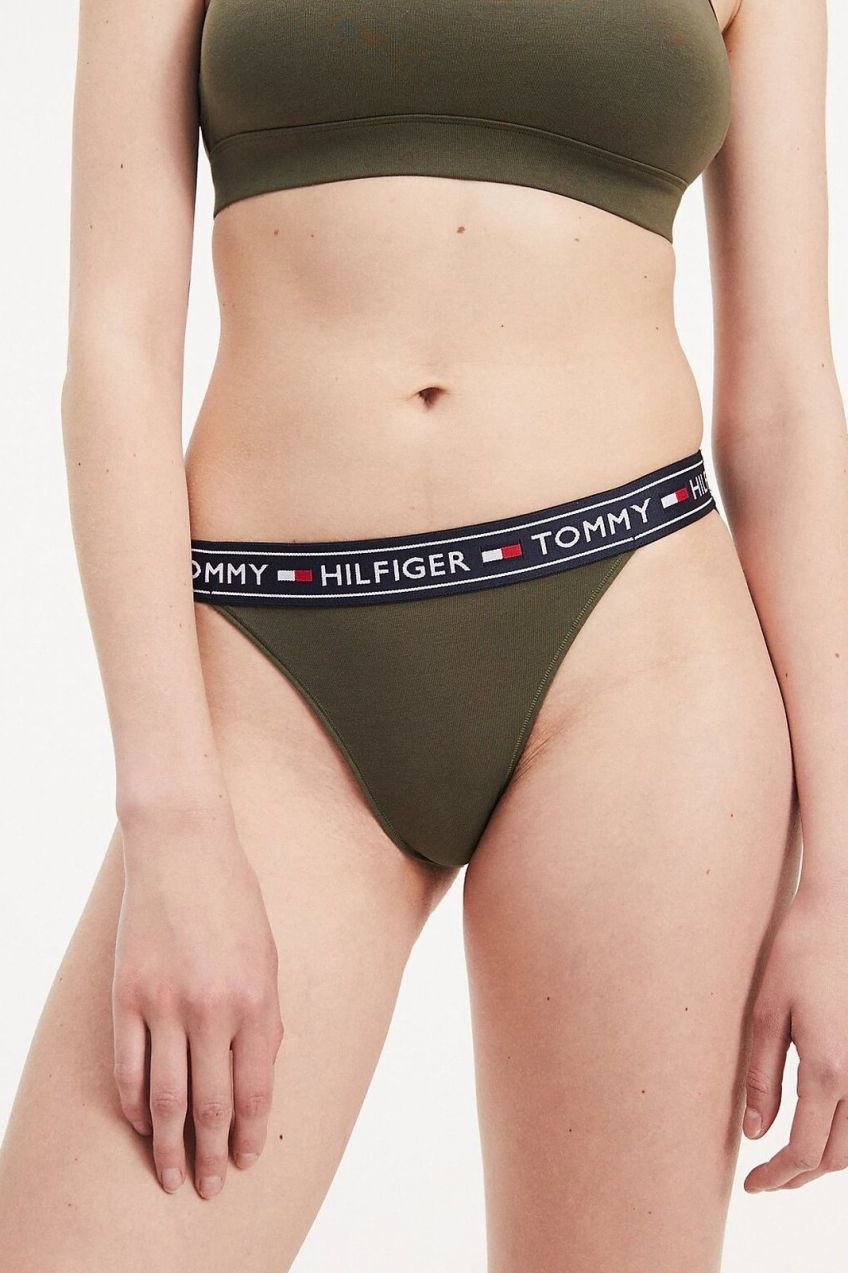 Tommy Hilfiger khaki nohavičky Bikini