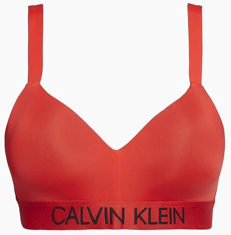 Calvin Klein červené horný diel plaviek Demi Bralette Plus Size