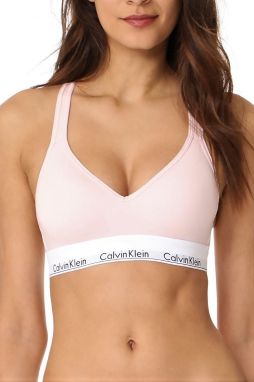 Calvin Klein ružové podprsenka Lightly Lined Bralette