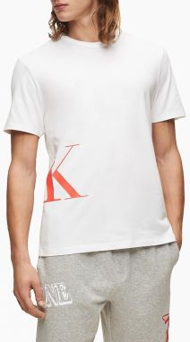 Calvin Klein biele tričko S/S Crew Neck logo