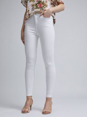 Biele skinny fit džínsy Dorothy Perkins Shape & Lift