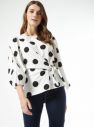Biela bodkovaná blúzka Dorothy Perkins galéria