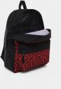 Čierno-červený batoh s leopardím vzorom VANS 22 l galéria