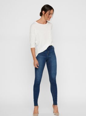 Modré skinny fit rifle Noisy May Callie galéria