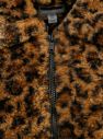 Hnedá bunda s leopardím vzorom a umelým kožúškom Noisy May Gabi galéria