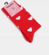 Červené vzorované ponožky Fusakle Láska galéria