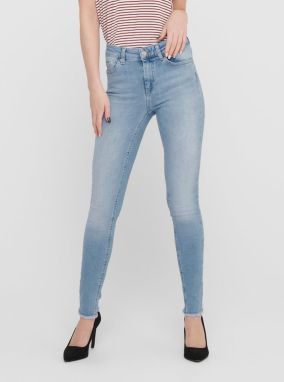 Modré skinny fit skrátené rifle ONLY Blush