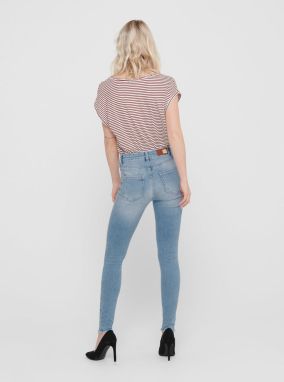 Modré skinny fit skrátené rifle ONLY Blush galéria