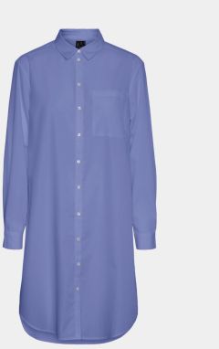 Modrá dlhá košeľa VERO MODA Hella