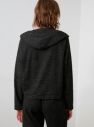 Čierne dámske voľné tričko s kapucňou Trendyol galéria
