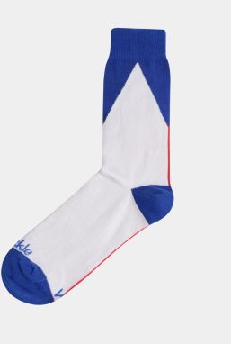 Bielo–modré ponožky Fusakle Vlajka