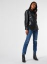 Čierna koženková košeľa Dorothy Perkins galéria