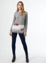 Šedý sveter s vianočným motívom Dorothy Perkins galéria