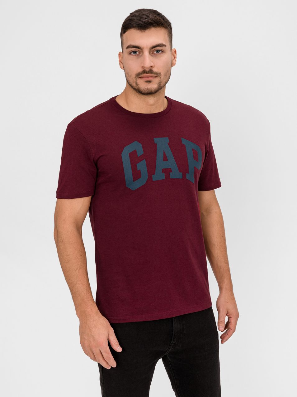 GAP červené pánske tričko s logom
