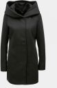 Čierny kabát s kapucňou ONLY Sedona galéria