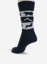 Sivo-modré unisex ponožky s motívom zvierat Fusakle Vysoké Tatry galéria