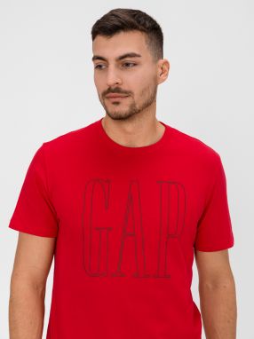 GAP červené pánske tričko s logom galéria