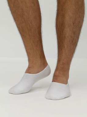 Súprava piatich párov nízkych ponožiek v bielej farbe Jack & Jones Basic galéria