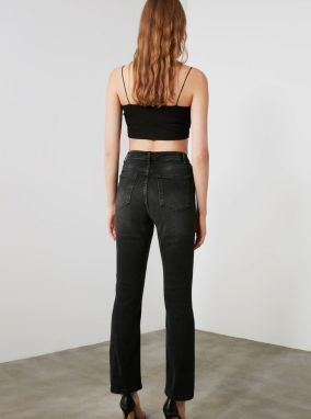 Čierne bootcut rifle Trendyol galéria