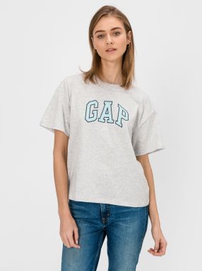 GAP sivé dámske tričko s logom galéria