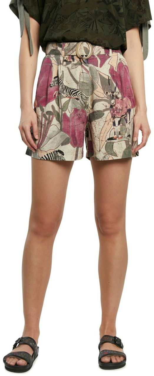 Desigual farebné kraťasy Pant Etnican