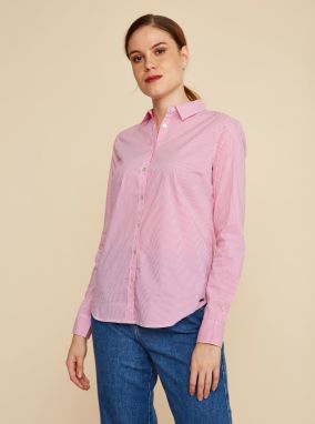 Ružová dámska pruhovaná košeľa ZOOT Baseline Chloe