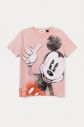Desigual ružové tričko TS Ok Mickey galéria