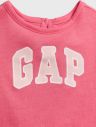 GAP ružové šaty Logo v-g drs galéria