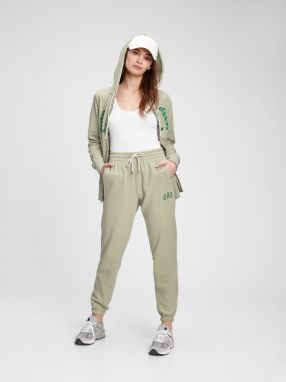 GAP zelené tepláky Logo heavyweight easy joggers