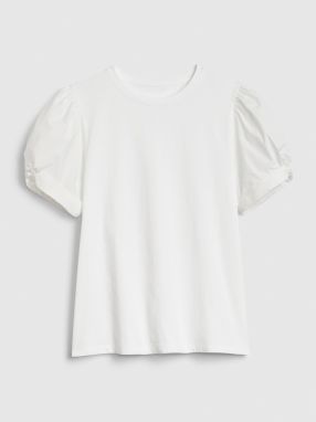 GAP biele dámske tričko puff sleeve galéria