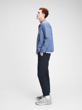 GAP modré pánske nohavice Slim Pull on galéria