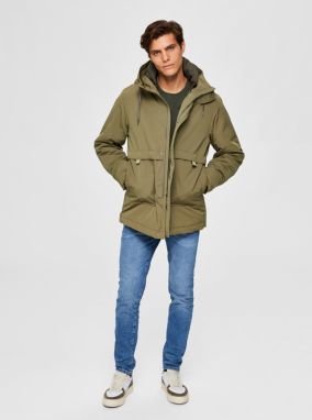 Selected Homme khaki pánska parka galéria