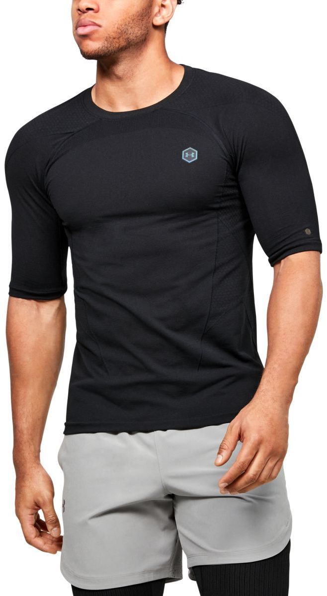 Tričko Under Armour Rush HG Seamless Compression SS - Čierná
