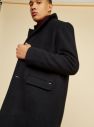 Čierny pánsky kabát ZOOT Baseline Christian galéria