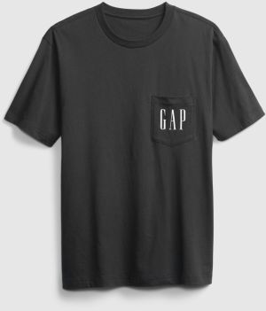 GAP čierne pánske tričko s logom galéria