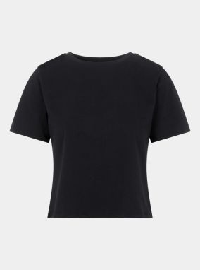 Pieces čierne basic cropped top Rina galéria