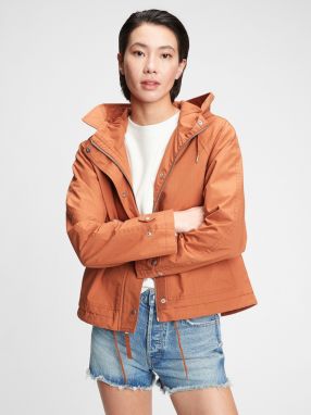 GAP oranžové bunda cropped anorak